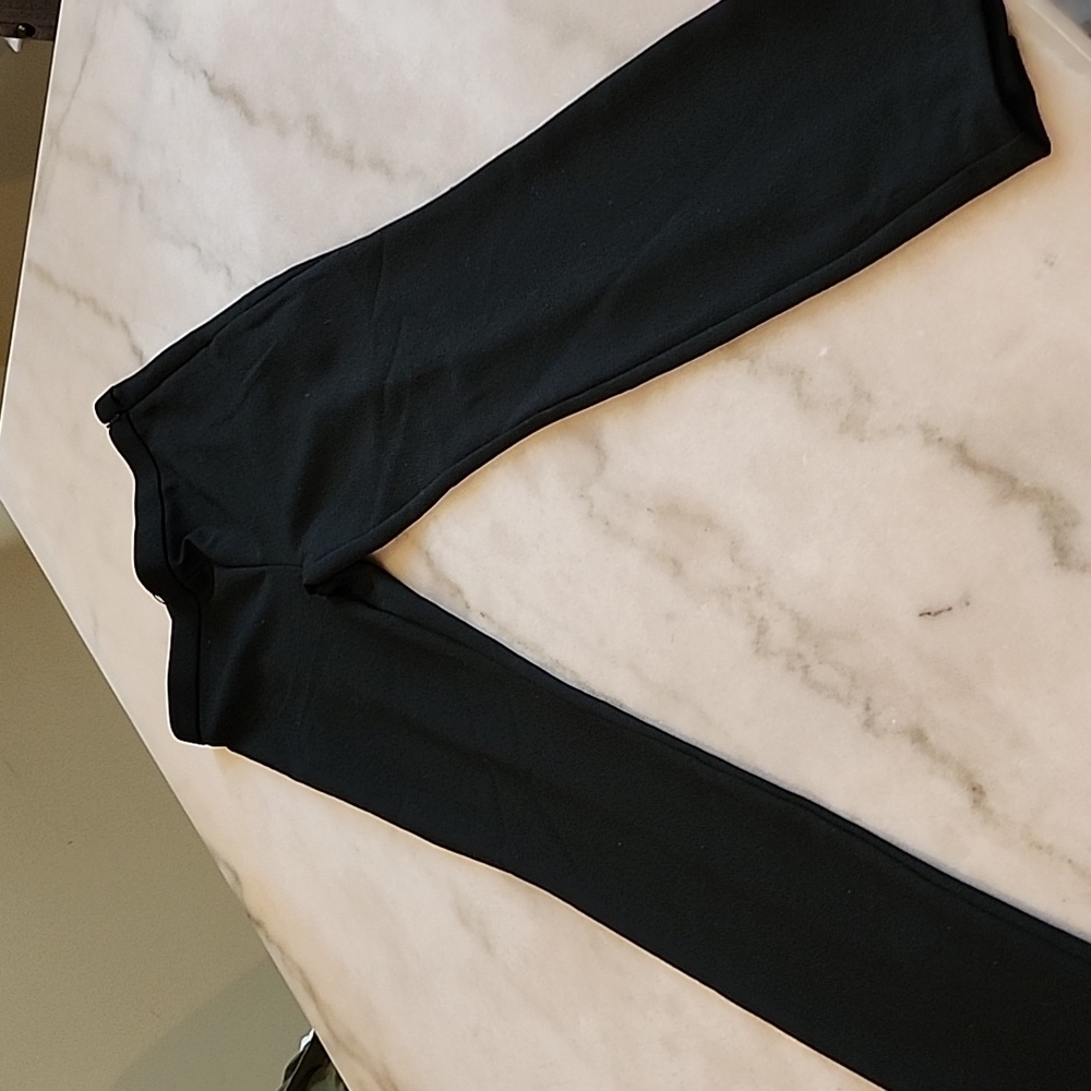 Zara Black Women's Skinny Pants With Slit At The Back Hem Sides. NWT /XS